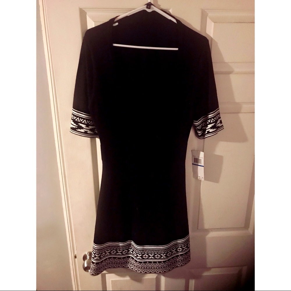 Black Nina Leonard dress
